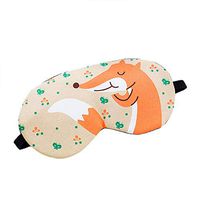 Roysberry Sleep Eye Mask, Travel Ice Pack Ice Goggles Cartoon Fabric Shade Sleep, Sleep Eye Mask with Cartoon Expression Personality Funny Fabric and Ice Bag