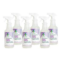 Naturama, All Natural Carpet Cleaner, Eco-Friendly EPA Listed. Carpet Shampoo - Stain Remover - Cleaning Solution. Removes up to 99% of germs. Powerful, Odor-free, Non Toxic. (32Ozx6)