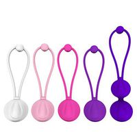 ULTNICE 5pcs/Set Silicone Vaginal Balls Kegel Exercise Weights Balls for Bladder Control and Pelvic Floor Exercises