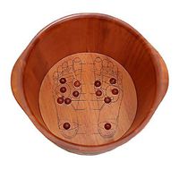 Foot Tub,Solid Wood Foot Soaking Barrel,Foot Soaking Tub,Foot Bath Tub,Thicken Wooden Tub,Cypress Wood Foot Bucket,Foot Spa Wooden Tub