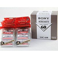 Sony MC60 Microcassette Tapes 30 Pack (10- 3 Packs)