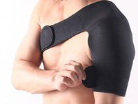 Debvil Adjustable Sport Cuff Shoulder Support Brace, Shoulder Injury, Dislocated AC Joint, Labrum Tear, Frozen Shoulder Pain, Sprain, Soreness, Bursitis, Tendinitis -Left