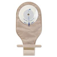 Ultramax Drainable Flat Pouch with AquaTack Hydrocolloid Barrier 1" Opening with Kwik-Klose II Closure, Opaque (Box of 5)