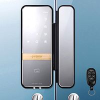 GATEMAN Shine Digital Remote Glass Lock for Double Door