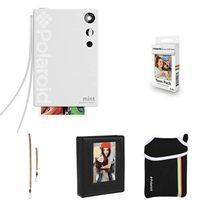Polaroid Mint Instant Print Digital Camera (White) with Extra Paper, Album, Case, Colorful Neck/Hand Strap