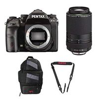 Pentax K-1 Mark II with Lens Kit (with 55-300mm Lens) + Pentax 85231 Sling Bag 2 & Pentax 85232 Padded DSLR Strap