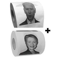 Minch Hillary Clinton and Joe Biden Toilet Paper, Novelty Political Gag Gift - Prank Funny Toilet Paper