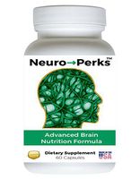 Neuro→Perks - Advanced Brain Nutrition Formula - Amino Acids, Herbs, Vitamins and Minerals - Attention, Clarity, Focus, Memory, Mood, Sleep (Nootropic) (1)