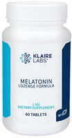 Klaire Labs Melatonin Lozenge - 1 mg Fast-Dissolving, Quick Release Tablets for Men & Women with Natural Cherry Flavor (60 Dissolvable Tablets)