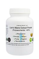 Lions Mane Mushroom Extract Powder 20:1, 40% Polysaccharides, 100 grams