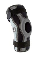 Body Glove Sports Wrap Knee Brace - Injury Prevention Removable Bilateral Hinges - Knee Wrap Supports Mild ACL, PCL, MCL Sprains - Patella and Meniscus Tear Pain Relief (Grey, Medium)