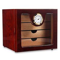 CCZXJH Cigar Humidor Desktop Cigar Box Cigar humidor Cedar Wood Large Capacity Four-Layer Smoking Cigar Box Wood Lined