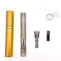 Metal Filter Cigarette Holder Mouthpiece, Reusable Stainless Steel Double Filters Reduce Tar Cleaner for Regular King Size&100's, Silver (Millipore-Type)