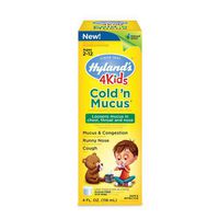 2 Packs of Hylands Homepathic Cold 'n Mucus - 4 Kids - 4 Fl Oz