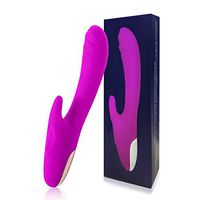 Relieves Muscle Fatigue,Double Motor 30 Modes Vibration Massager,Back Leg Waist Neck Wand Massager,Waterproof Cordless and Electric Massager（Purple）