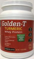 Komal Herbals Golden - T (Turmeric) Whey Protein, Grass Fed, Chocolate, Kosher, 1.76 LBS (800g)