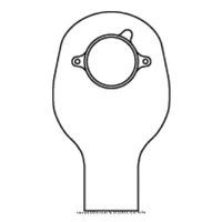 SUR-FIT Natura Pouch, Nat Pch 2Pc Drn 1.5in Flg, (1 BOX, 20 EACH)