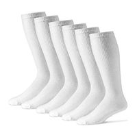 Diabetic Over The Calf Socks for Women - 12 Pack - White - Size 9-11