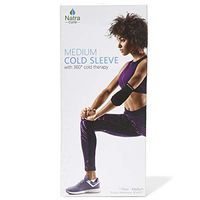NatraCure Gel Cold Sleeve Wrap - Medium Reusable Ice Therapy Sleeve (for Pain and Injuries of Foot, Ankle, Wrist, Arm, Leg, Elbow, Shin, Forearm, Calf) 700-03 RET - Knee Ice Wrap Around Entire Knee