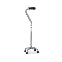 Height Adjustable Four-Wheeled Cane Walker Multifunctional Anti-Skid Aluminum Cane Small Base Elderly Disabled