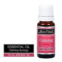 Bon Vital' Aromatherapy Calming Essential Oil, Undiluted Therapeutic Aroma Oil for Aroma Therapy Diffuser or Diffuser Necklace, Best Oil for Healthy Body and Mind, Stress Relief, Anxiety, 10 mL