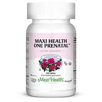 Maxi-Health One Prenatal Vitamin Supplement - 1 a Day - Over 25 Essential Vitamins and Minerals for Pregnant and Lactating Women - 120 Count - 4 Month Supply