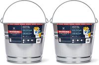 Behrens 1210GS 10-Quart Galvanized Steel Pail (2 Pack)