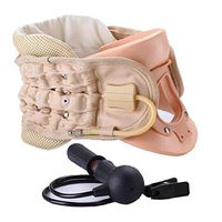 Cervical Neck Traction Device - Adjustable Inflatable Neck Stretcher Collar for Home Traction Spine Alignment
