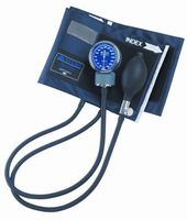 MABIS Signature Series Aneroid Sphygmomanometer with Blue Nylon Cuff for Home or Professional Use, Large Adult, Blue