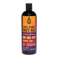 360 Nutrition MCT Oil 16 oz - 100% Pure Coconut Oil Medium Chain Triglycerides - Keto Friendly, Vegan, Non-GMO, Gluten Free - Coffee, Protein Shake, Creamer, Keto Snacks