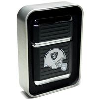 NFL Oakland Raiders Refillable Butane Torch Lighter with Tin Gift Box - Factory New - 2 1/4 Inch Height