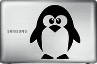 Penguin (Black 8") Vinyl Decal Sticker for Car Automobile Window Wall Laptop Notebook Etc.... Any Smooth Surface Such As Windows Bumpers