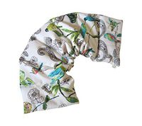 LOVEwrap Neck & Shoulder Pad Wrap - Microwavable - Unscented Heat Pad - 6 x 24 - Flax Seed Natural - Hot Cold Therapy Soothes Muscles Pain Relief - Relaxation Massage Sleep Spa - Green Butterflies