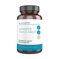 Dr. Brighten Women's Twice Daily - Full-Spectrum Multivitamin Dietary Supplement with Albion Chelated Minerals for Maximum Absorption and Bioavailability