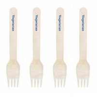 Dress My Cupcake Natural Wood 200-Pack Candy Buffet Forks DIY Kit, Vegetarian, Royal Blue