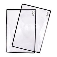 Beautyflier 3X Magnification Pack of 2 Portable Magnifier Sheet 7.0inch X 4.5inch Fresnel Lens Ideal For Reading Low Vision Aids On Map Newspapers Instruction