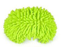 Microfiber House Floor Cleaning Mop Slippers Shoes Cover, One Pair (Green)