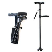 FMXYMC Telescopic Walking Sticks for Elderly Folding Walking Cane LED Trusty Lightweight Aged Old Men T Handle Trekking Hiking Poles