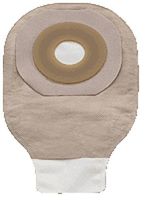Hollister Premier One-Piece Drainable Pouch with Pre-Cut Flat Flextend Skin Barrier, Two Sided ComfortWear Panel, Clamp Closure and Tape Border 1-1/2" Stoma Opening (Box of 10 Each)