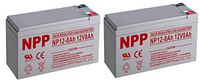 NPP NP12-8Ah Sealed Lead Acid 12Volt 8Ah Battery with F2 Style Terminals / （2pcs）