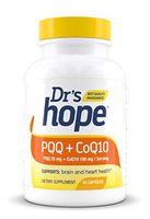 Dr's Hope PQQ (Pyrroloquinoline Quinone) 20 mg + CoQ10 (Ubiquinol) 100mg - Supports Nerve Growth Factor in Mental Support and Cardiovascular - Non-GMO, Gluten Free, Vegan - Made in USA - 60 Veggie Cap