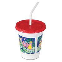 SCCCC12CJ5145 - Plastic Kids Cups with Lids/Straws