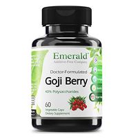 Emerald Labs Goji Berry - Anti-Aging and Skin Health - Supports Immune System Function, Liver Detox, Energy Levels - 60 Vegetable Capsules