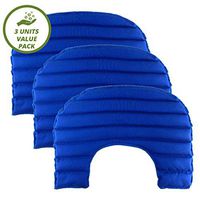 My Heating Pad Set of 3 Neck and Shoulders Heating Pads | Large Microwavable Heating Pad with Natural Filling Ingredients | Neck Warmer Heat Pad for Pain Relief (Blue Value Pack))