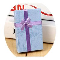 Fashion Colorful 1PC 8 * 5 * 2.7 cm Jewery Organizer Box Rings Storage Cute Box Small Gift Box for Rings Earrings,Purple,5x8CM
