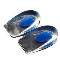 RollingBronze 1 Pair Gel Heel Cups Plantar Fasciitis Inserts Silicone Heel Cup Pads for Bone Spurs Pain Relief New