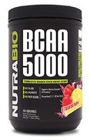 NutraBio BCAA 5000 Powder – 60 Servings (Strawberry Lemon Bomb)