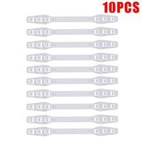 10PCS Third Gear Adjustable Anti-Slip Mask Ear Grips Extension Hook Reduce Ear Pain Ear Protector (White)
