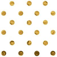 Jillson & Roberts Hot Dots Gift Tissue 20" x 30", Gold (200 Sheets)