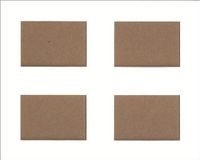 Pack of 5 8x10 White Picture Mats with White Core Bevel Cut for 4 2.5 X 3.5 Aceo or Sport Card